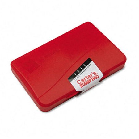 CARTERS Carter's 21071 Felt Stamp Pad- 4.25w x 2.75d- Red 21071